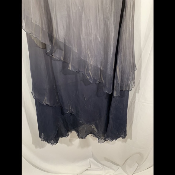 NEW Komarov *Custom Made* Chiffon Ruffle Skirt XL - Picture 10 of 12